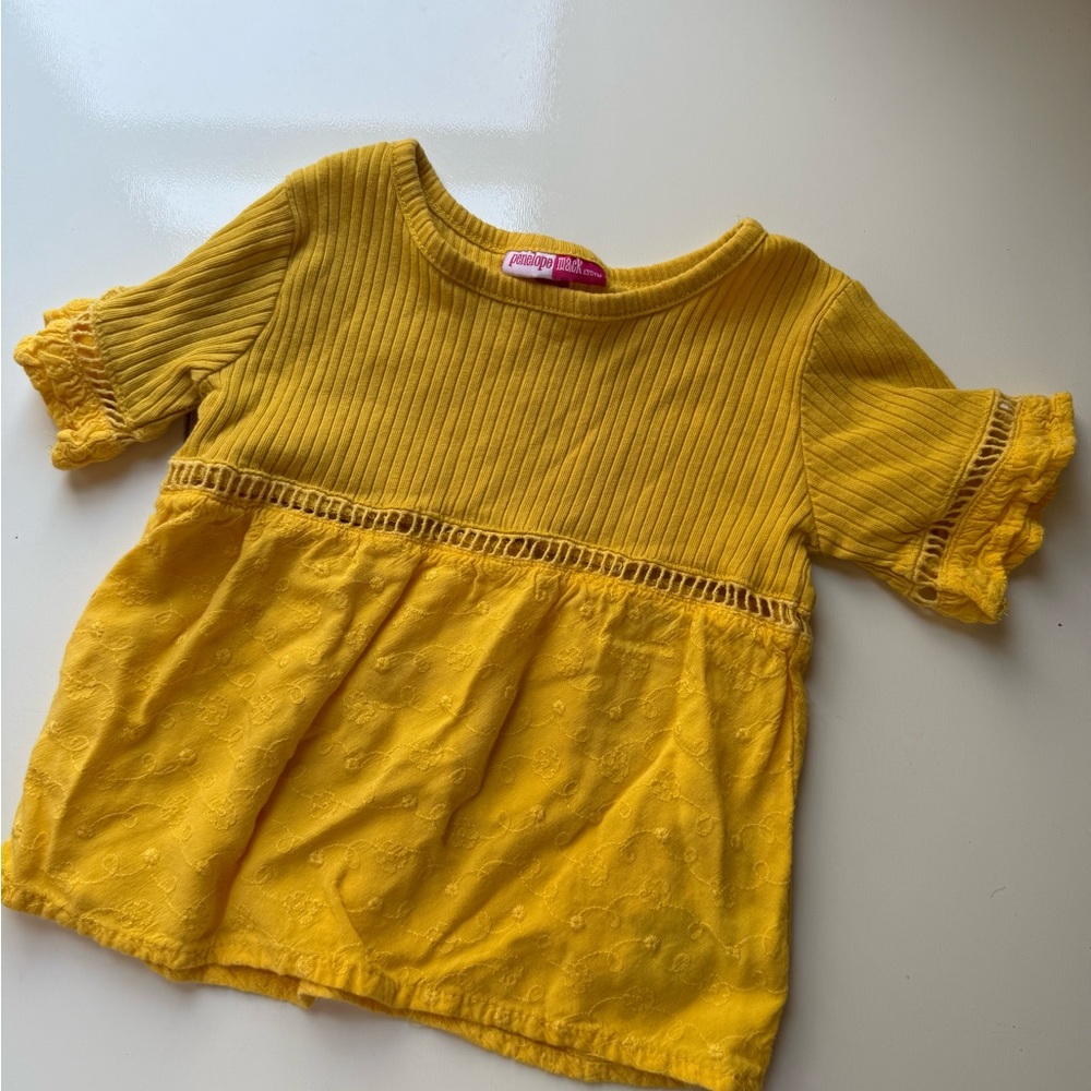 Penelope Mack Yellow Kids Top